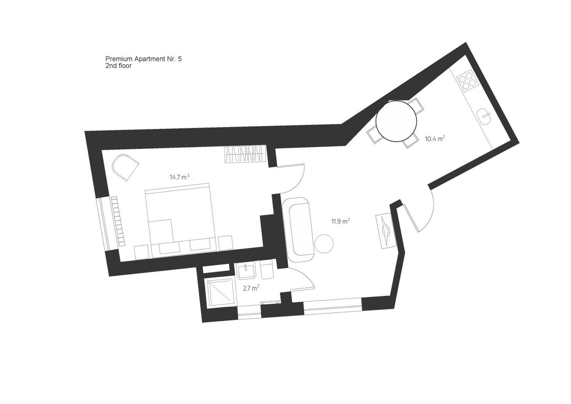 Centra Nams - Center Apartments Cesis Room photo